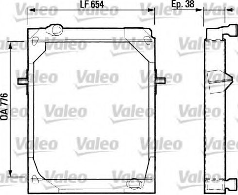 VALEO 730338 Radiator, engine cooling